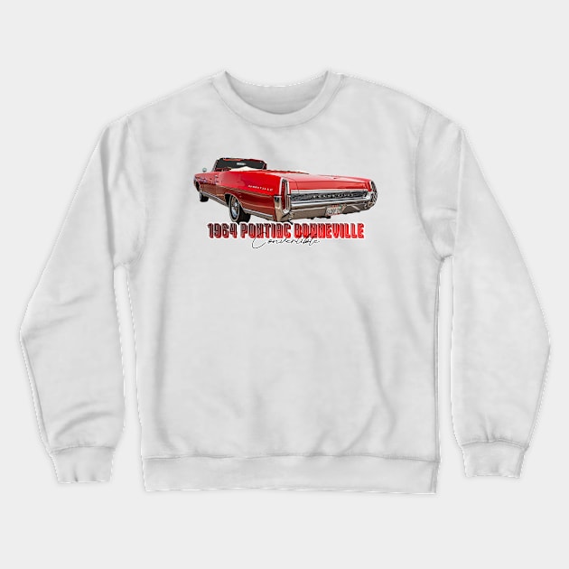 1964 Pontiac Bonneville Convertible Crewneck Sweatshirt by Gestalt Imagery